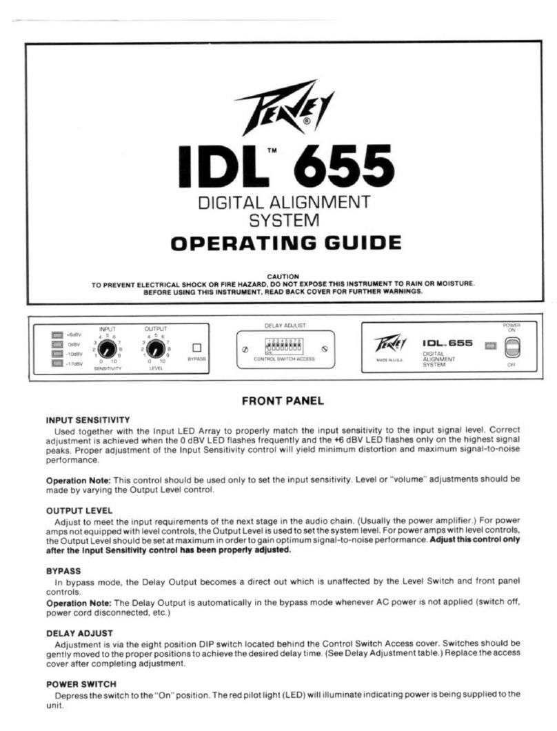 Peavey IDL 655 User manual