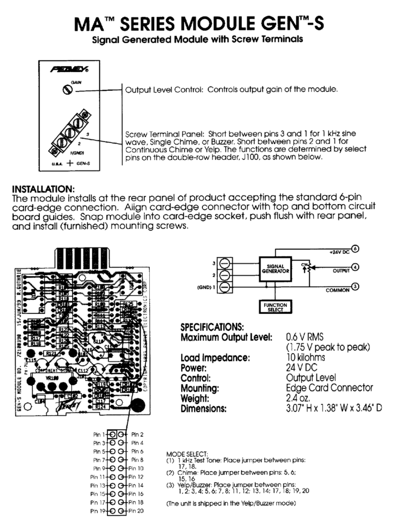 Peavey GEN-S User manual Peavey GEN-S User manual