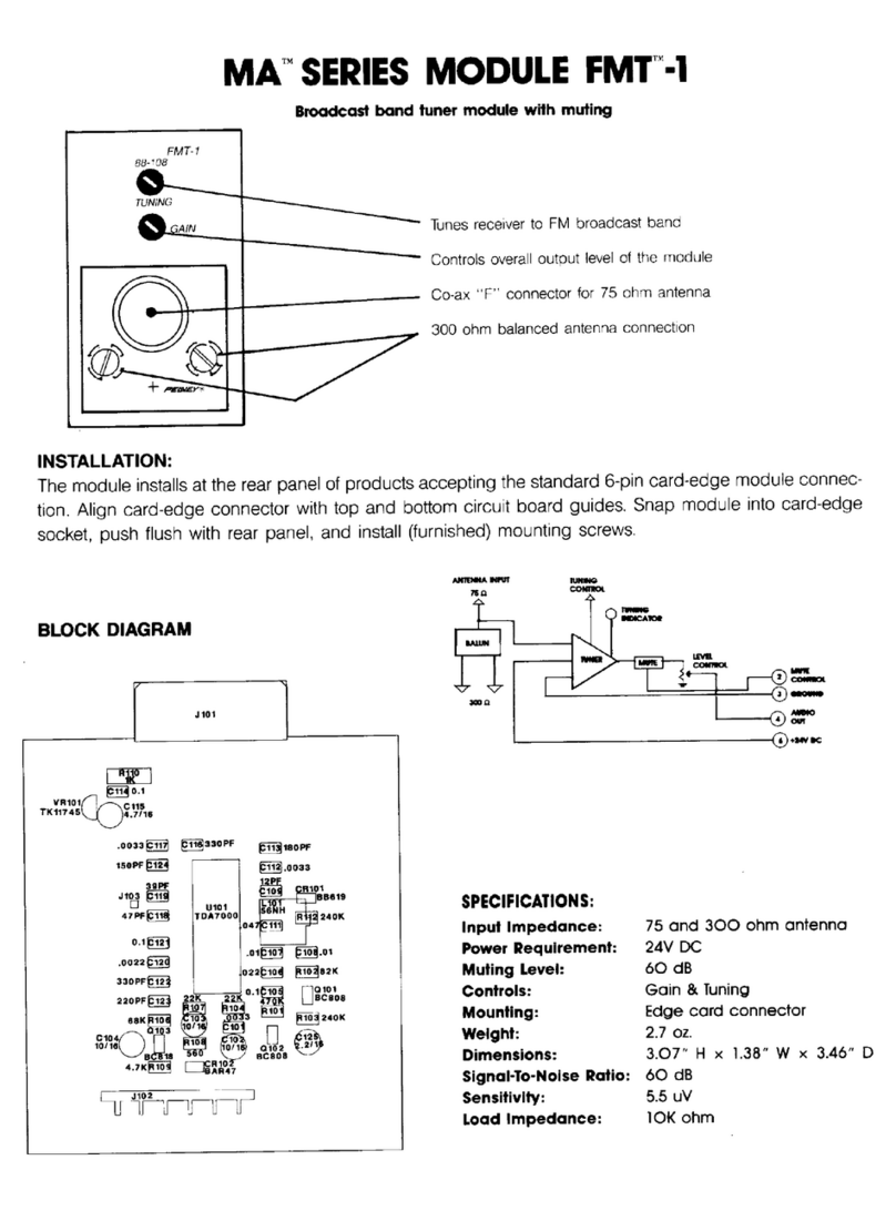 Peavey FMT-1 manual