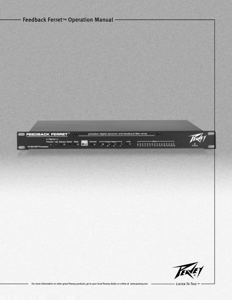 Peavey Feedback Ferret D user guide