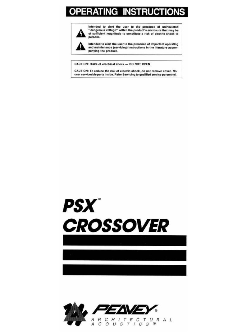 Peavey PSX User manual Peavey PSX User manual