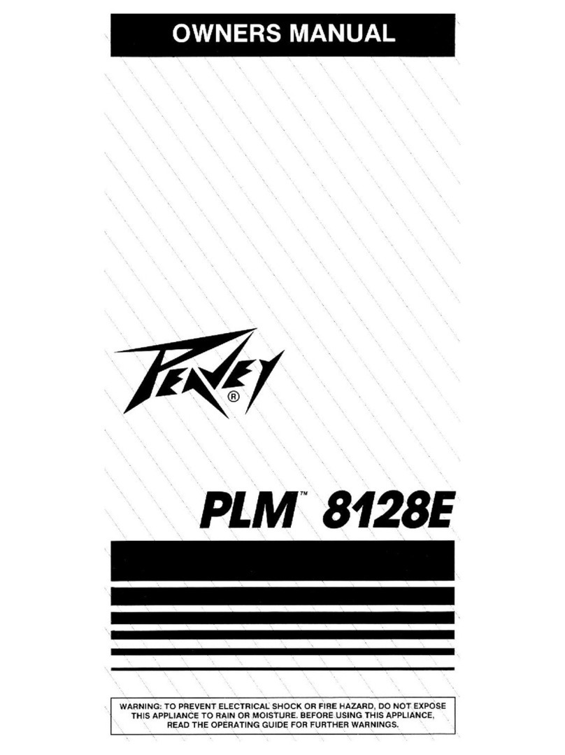 Peavey PLM 8128E User manual Peavey PLM 8128E User manual