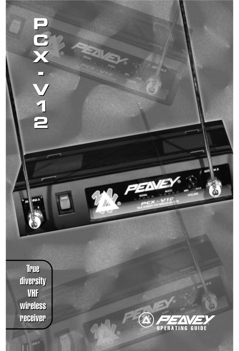 Peavey PRO COMM PCX-V12 owner's manual