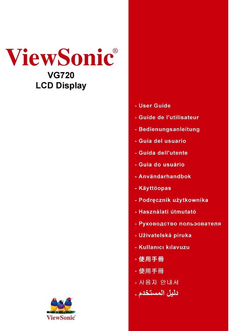 ViewSonic VG720 - 17" LCD Monitor User manual