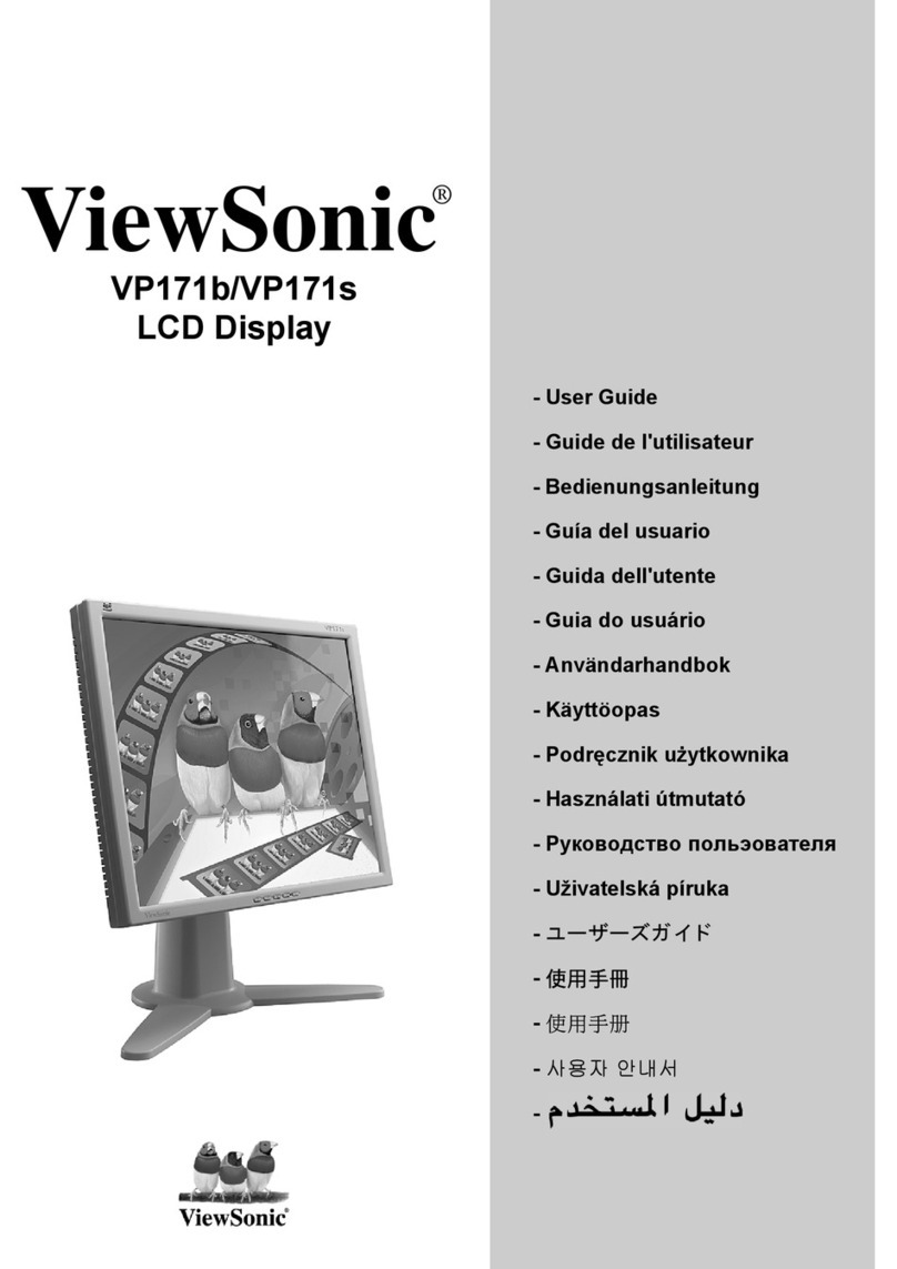 ViewSonic VP171B - 17" LCD Monitor User manual
