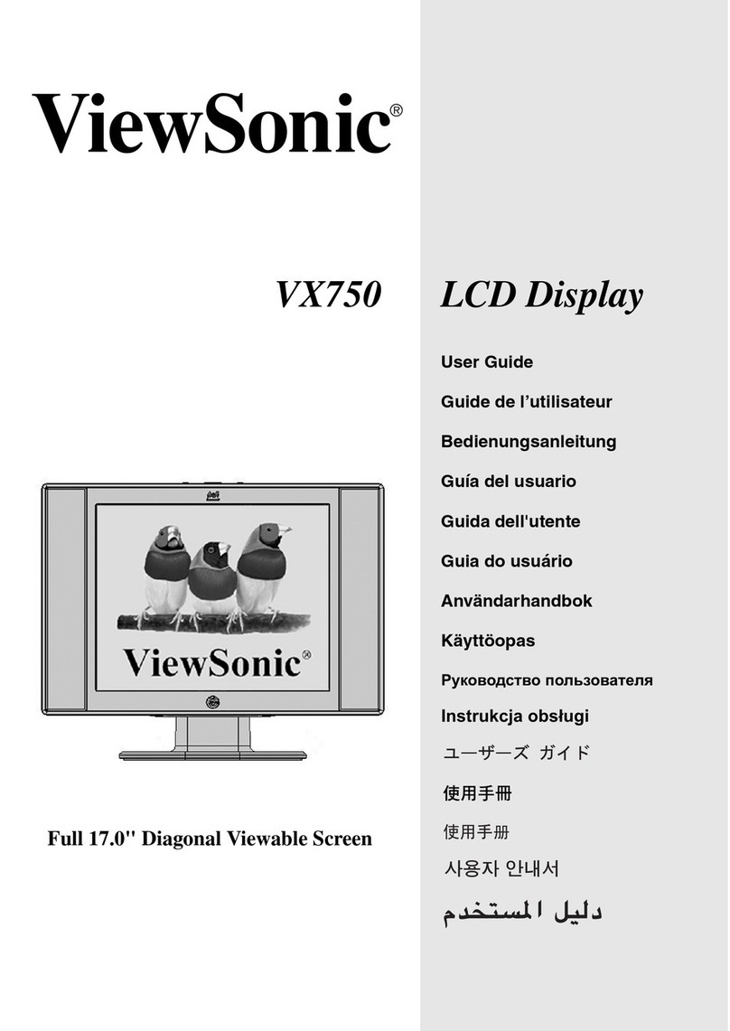 ViewSonic VX750 User manual