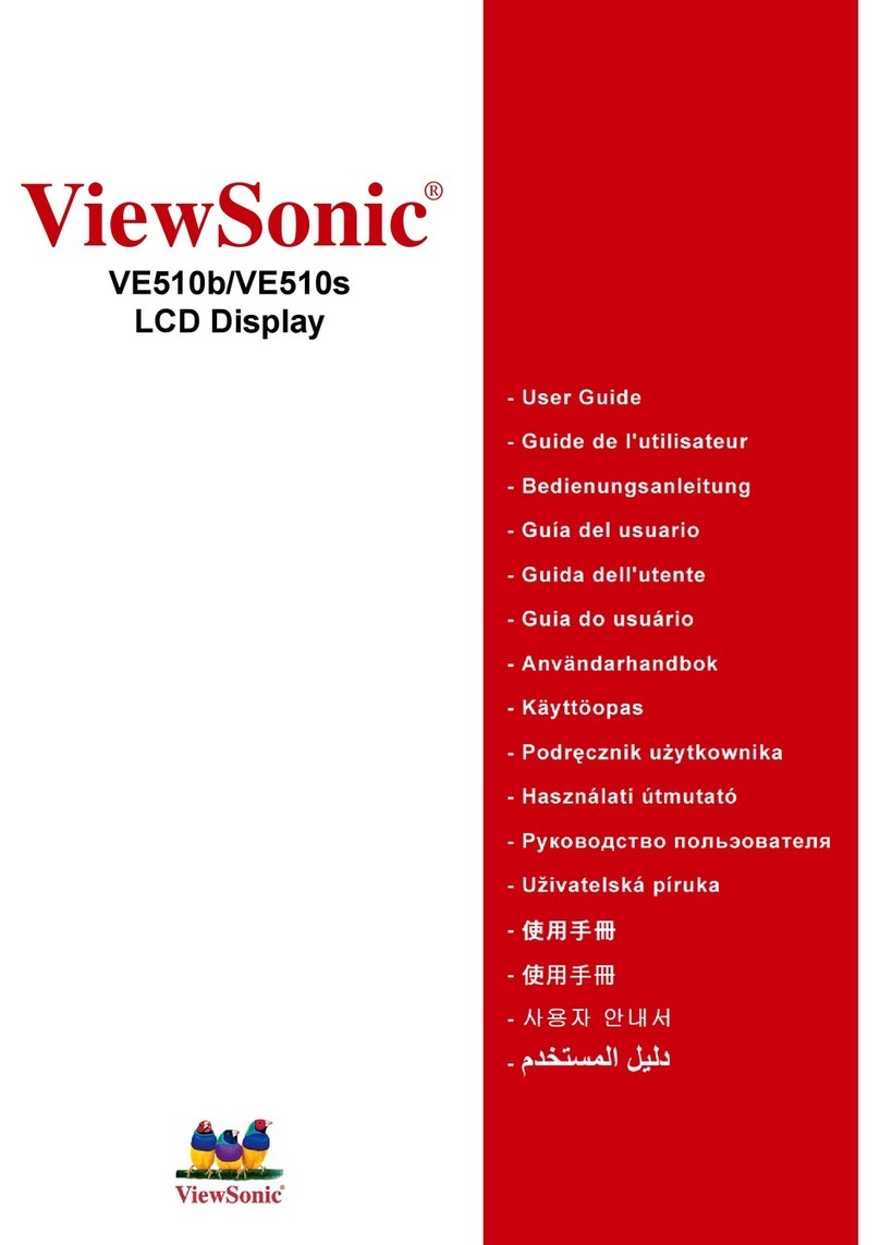 ViewSonic VE510B - 15" LCD Monitor User manual