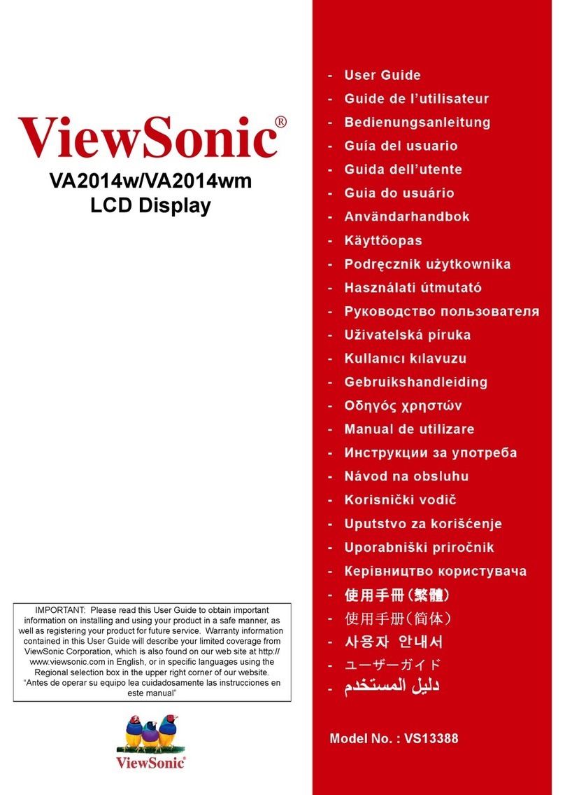 ViewSonic VA2014wm User manual