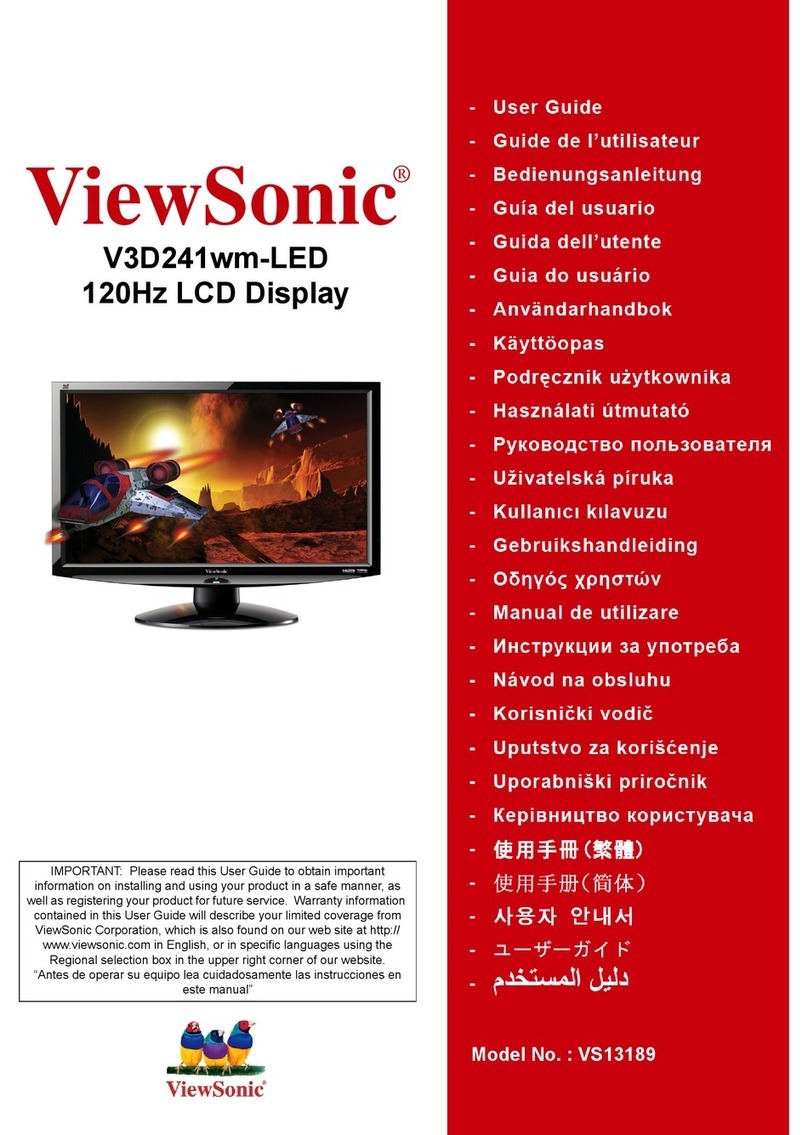 ViewSonic V3D241wm-LED User manual