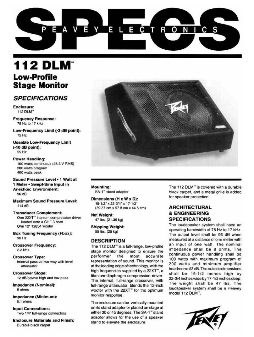 Peavey 112 DLM User manual