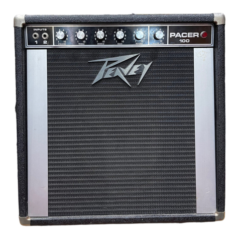 Peavey Pacer 100 User manual