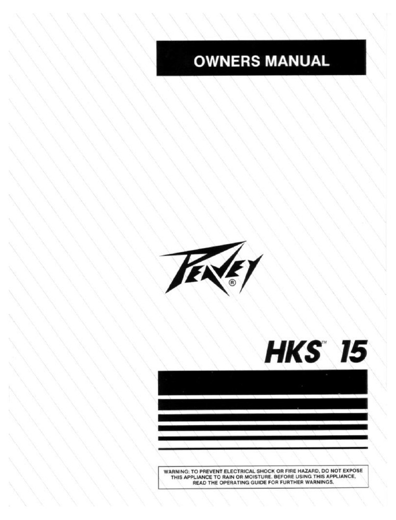 Peavey HKS 15 User manual Peavey HKS 15 User manual
