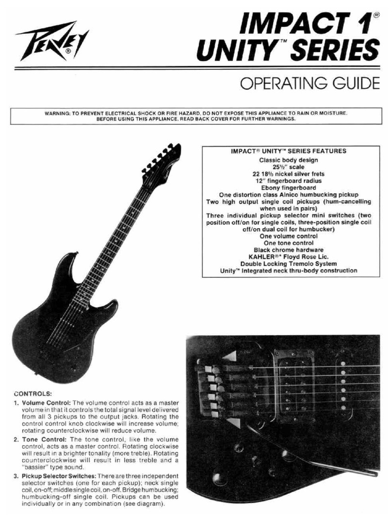Peavey Impact Impact 1 Untiy User manual Peavey Impact Impact 1 Untiy User manual
