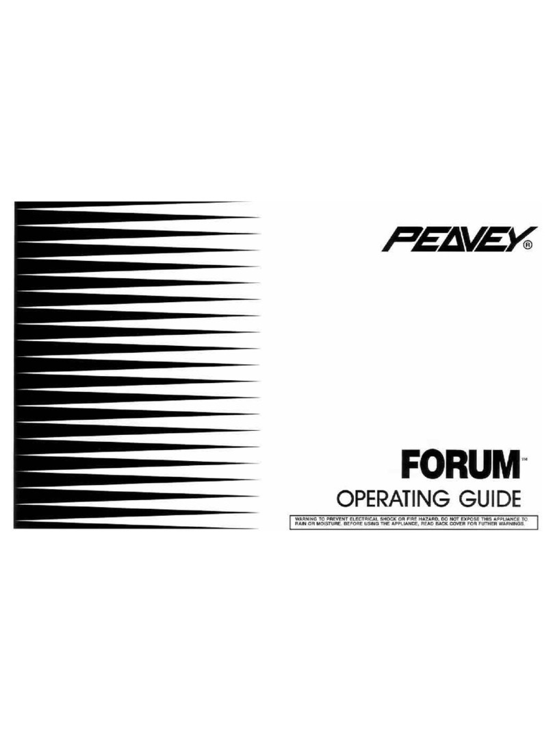 Peavey Forum User manual Peavey Forum User manual