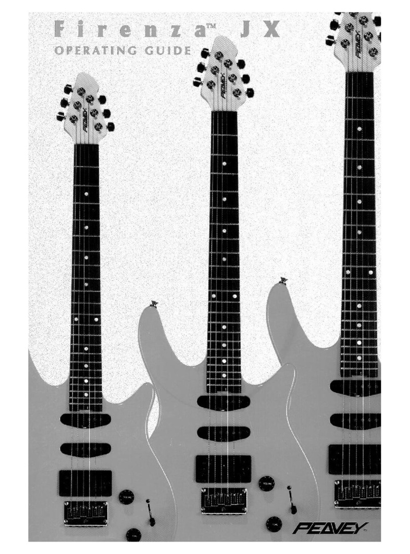 Peavey Firenza JX User manual Peavey Firenza JX User manual