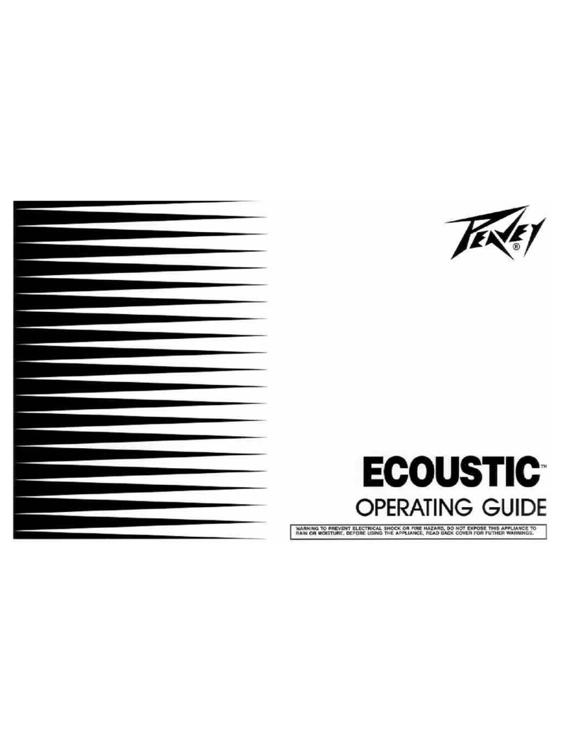 Peavey Ecoustic User manual Peavey Ecoustic User manual