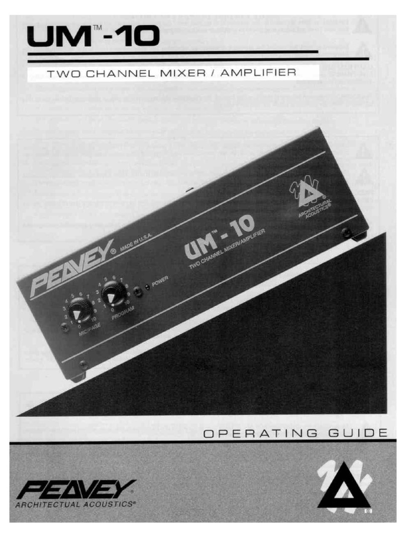 Peavey UM-10 User manual Peavey UM-10 User manual