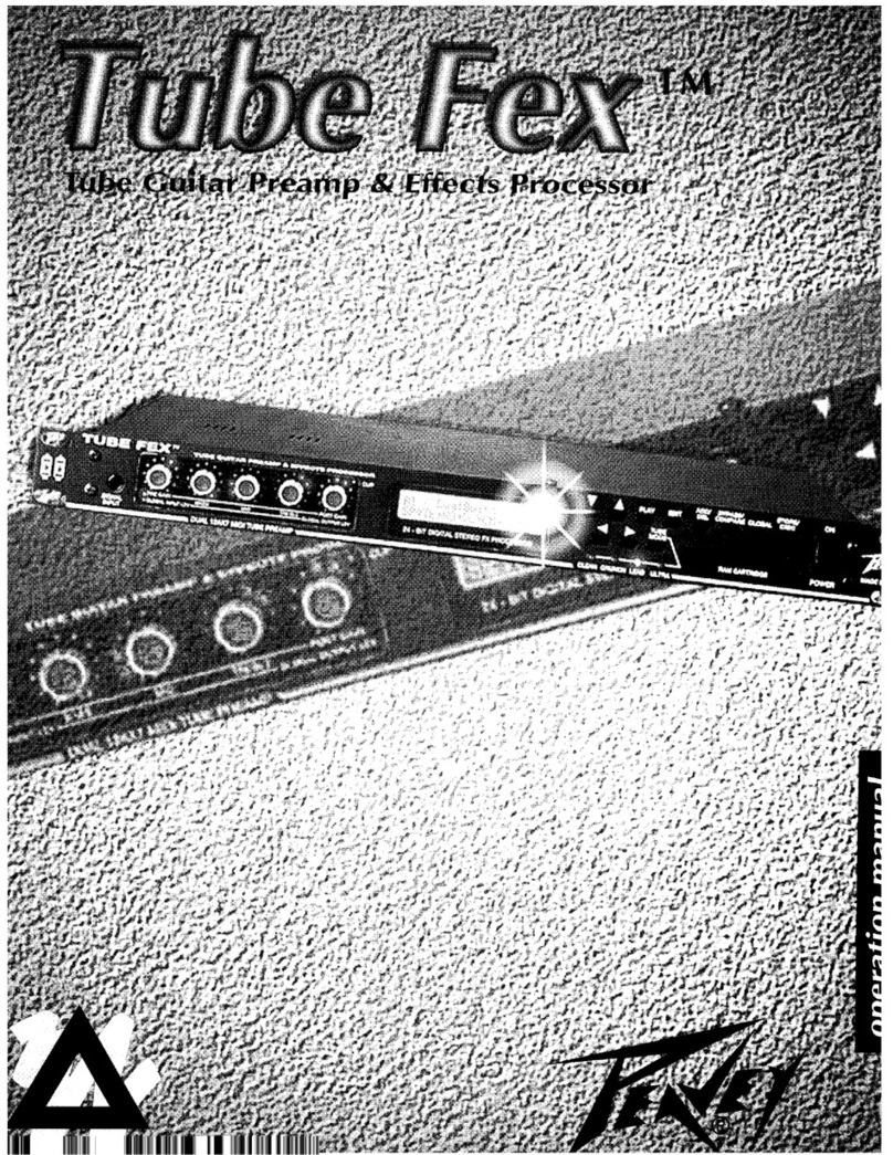 Peavey TubeFex Operation manual