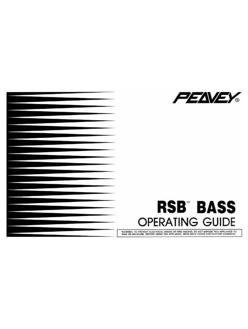 Peavey RSB-Bass User manual Peavey RSB-Bass User manual