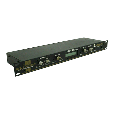 Peavey AddVerb III User manual Peavey AddVerb III User manual
