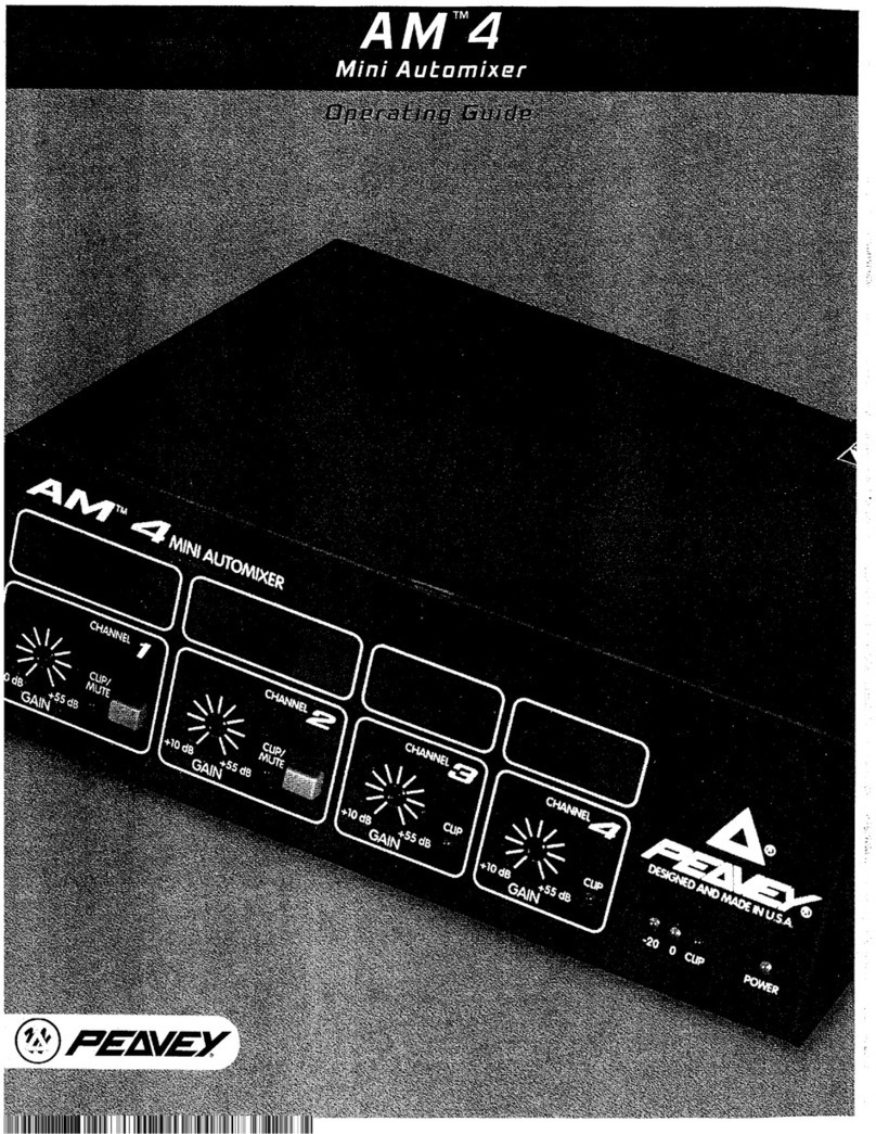 Peavey AM-4 User manual Peavey AM-4 User manual