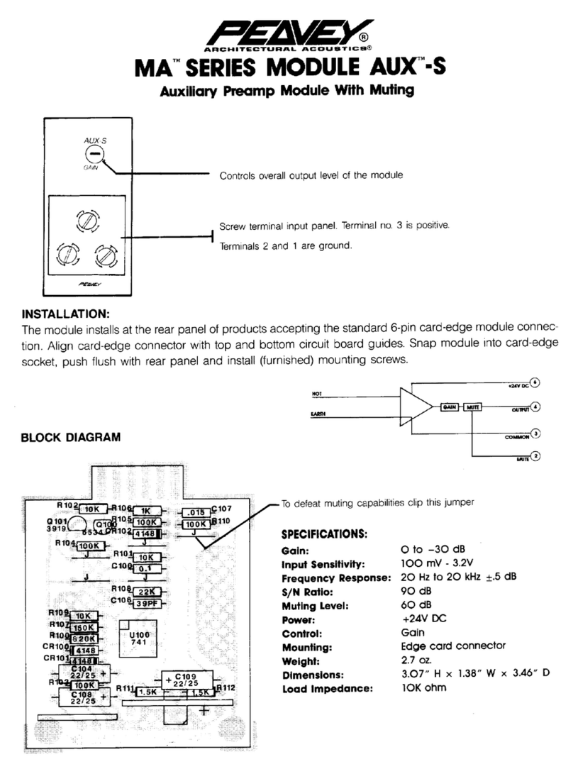 Peavey AUX-5 manual
