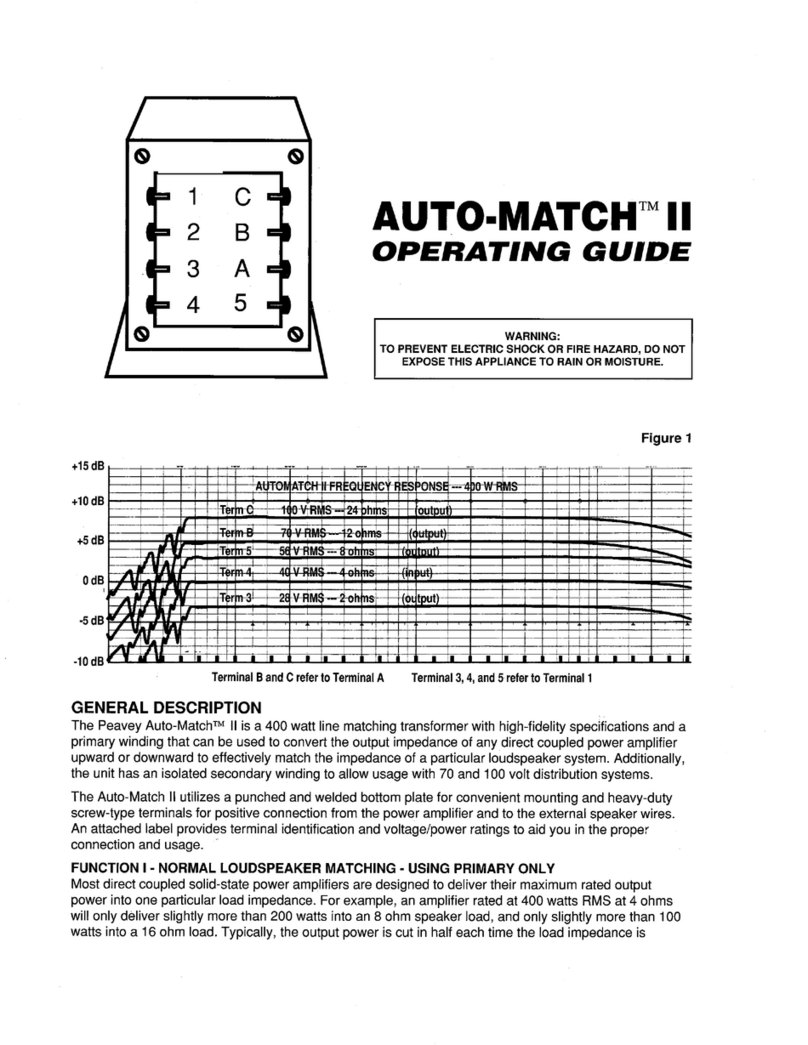 Peavey Automatch II user guide
