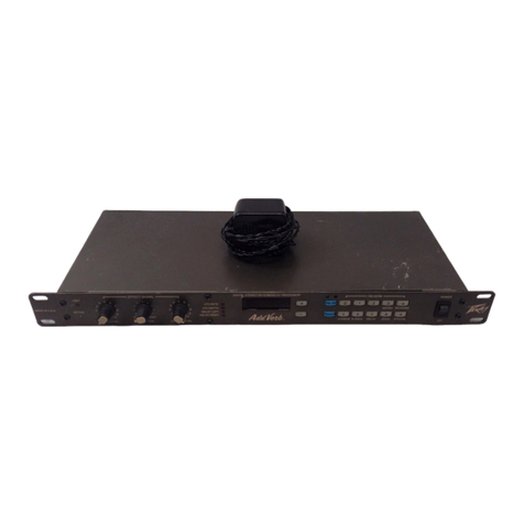 Peavey AddVerb User manual Peavey AddVerb User manual