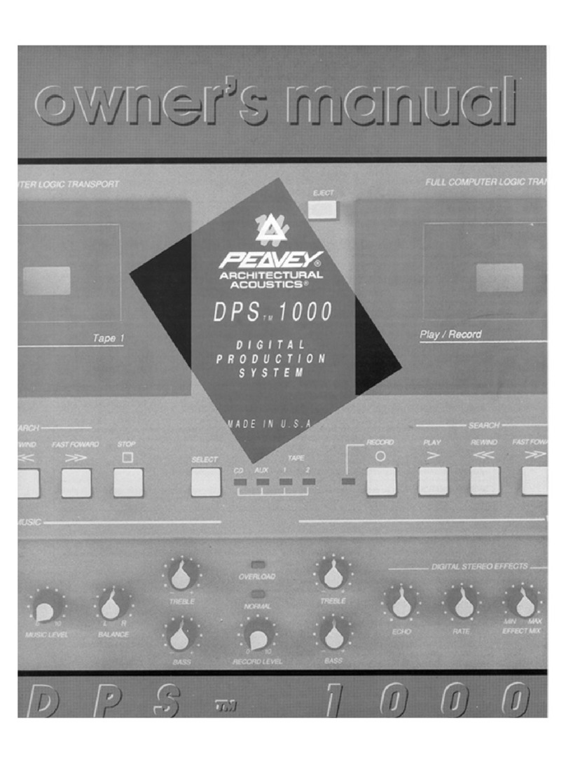 Peavey DPS 1000 owner's manual