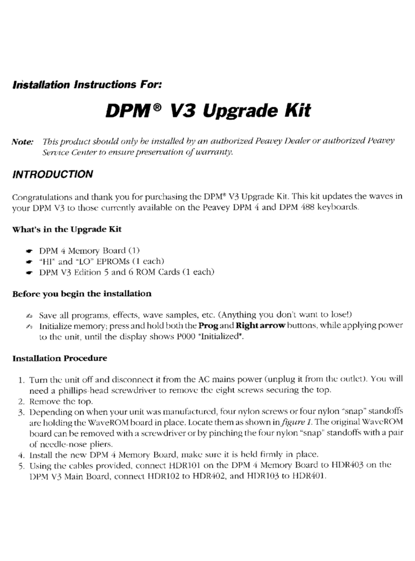 Peavey DPM V3 installation instructions