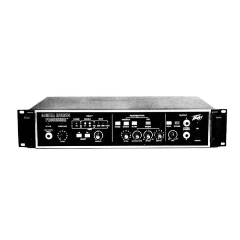 Peavey Digital Effects Processor user guide