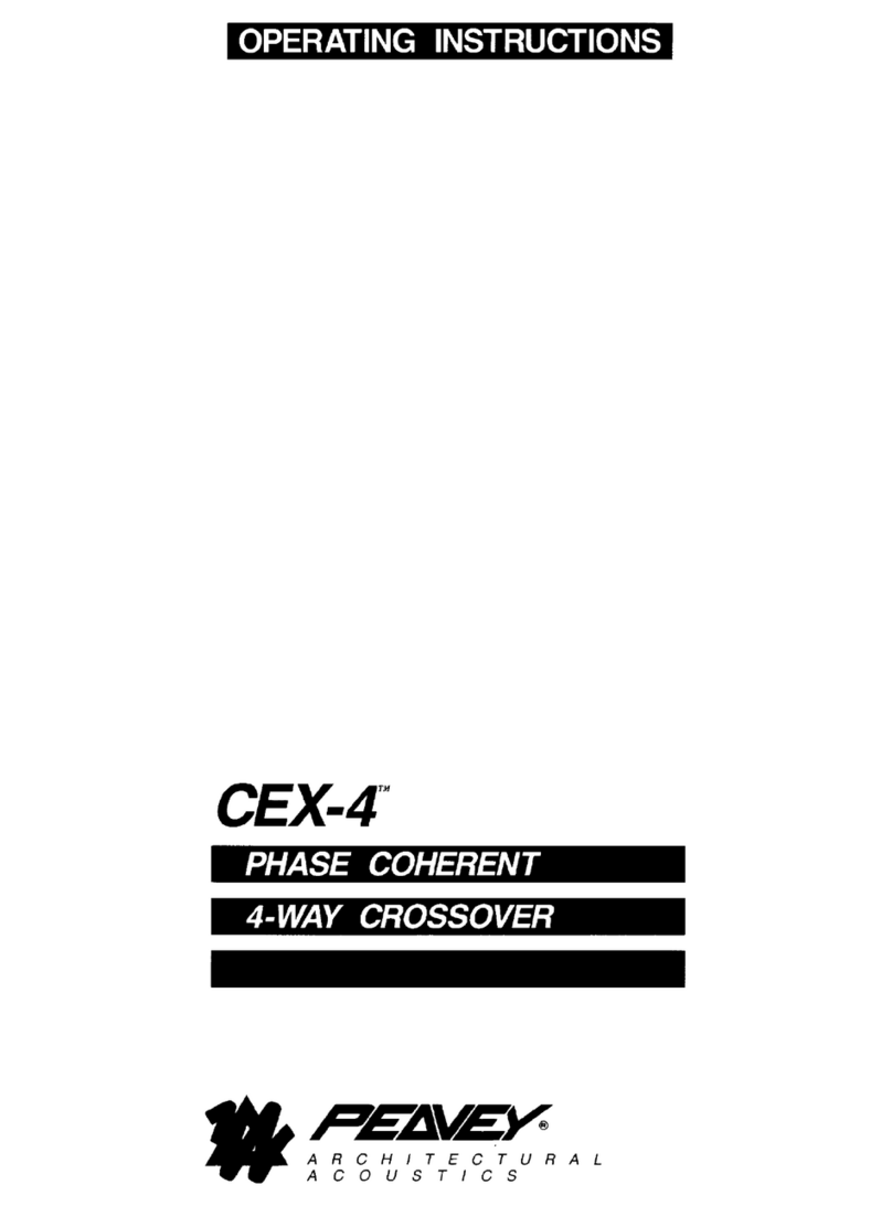 Peavey CEX 4 User manual Peavey CEX 4 User manual