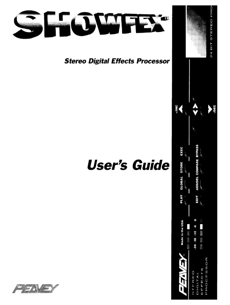 Peavey ShowFex User manual