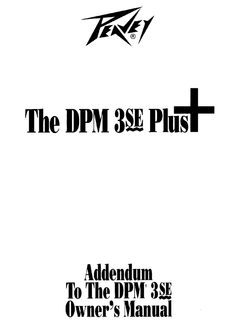 Peavey DPM 3SE Plus User manual