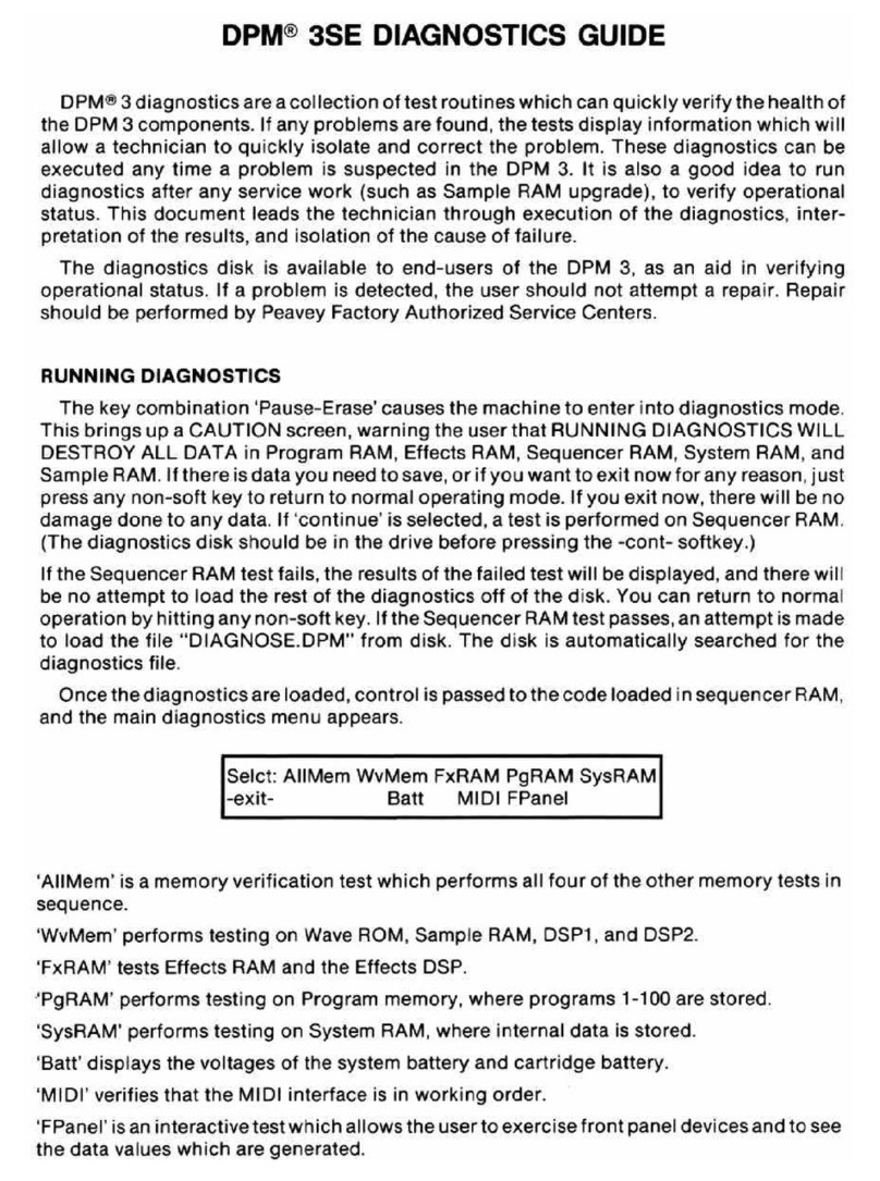 Peavey DPM 3SE supplementary guide