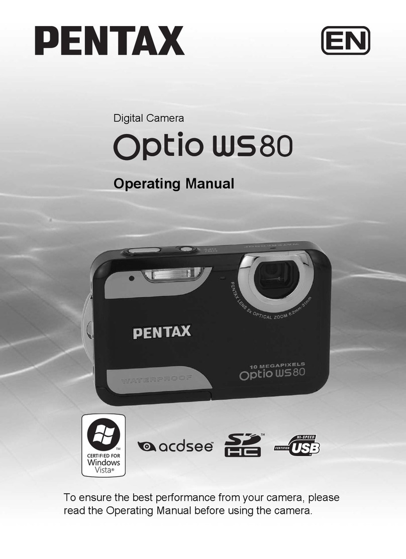 Pentax WS80 - Optio Digital Camera User manual Pentax WS80 - Optio Digital Camera User manual