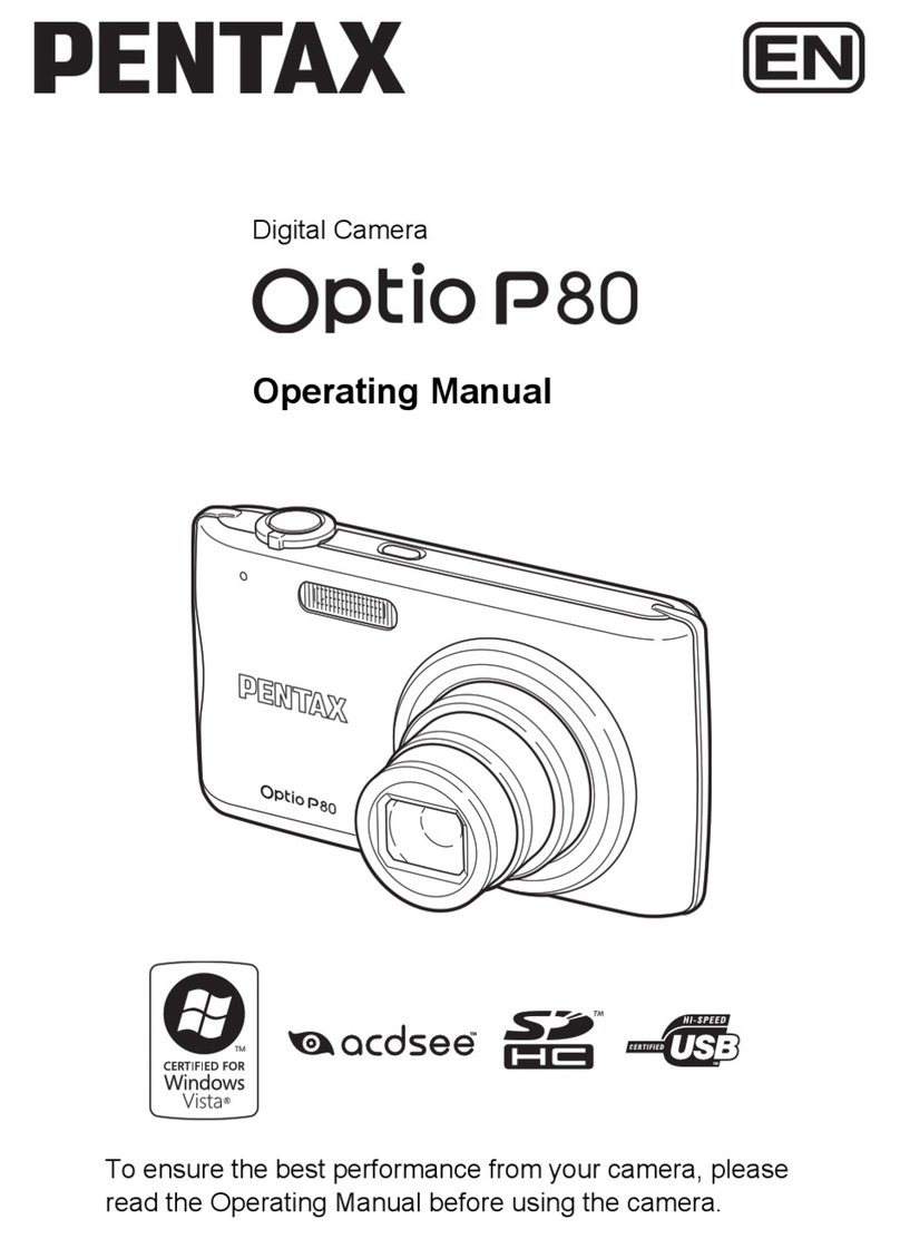 Pentax Optio P80 operating manual