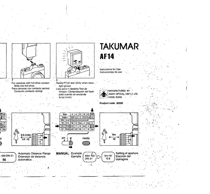 Pentax AF14 Flash User manual Pentax AF14 Flash User manual