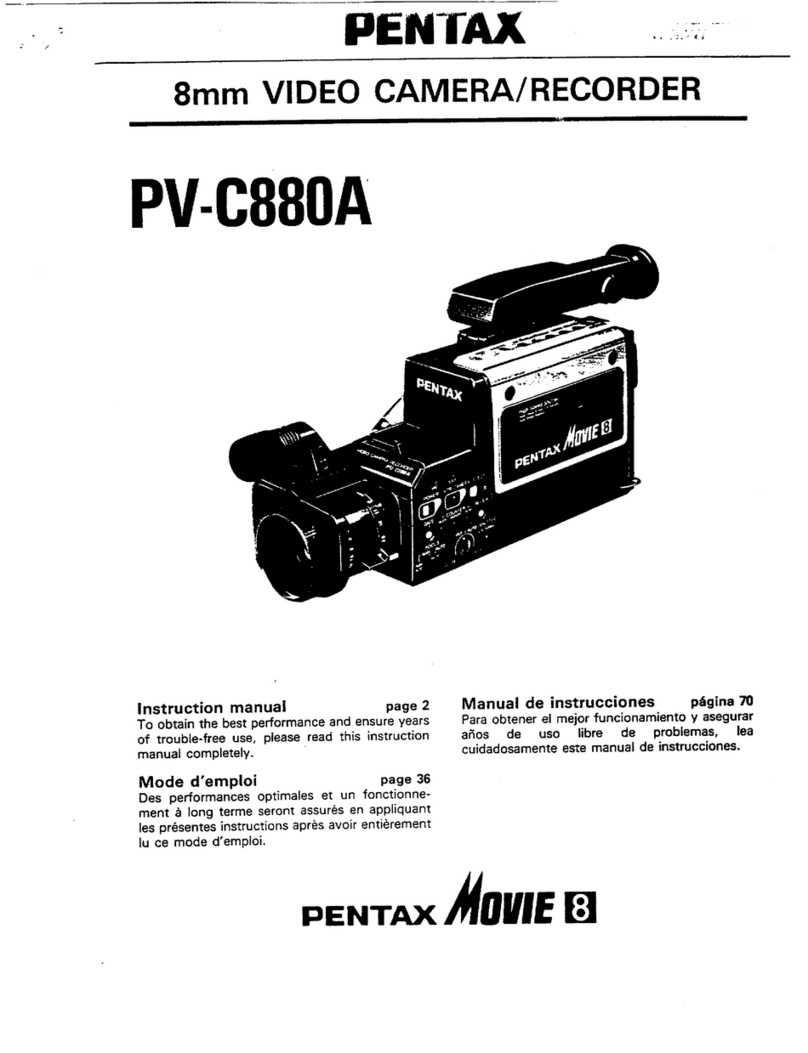 Pentax PV-C880A User manual