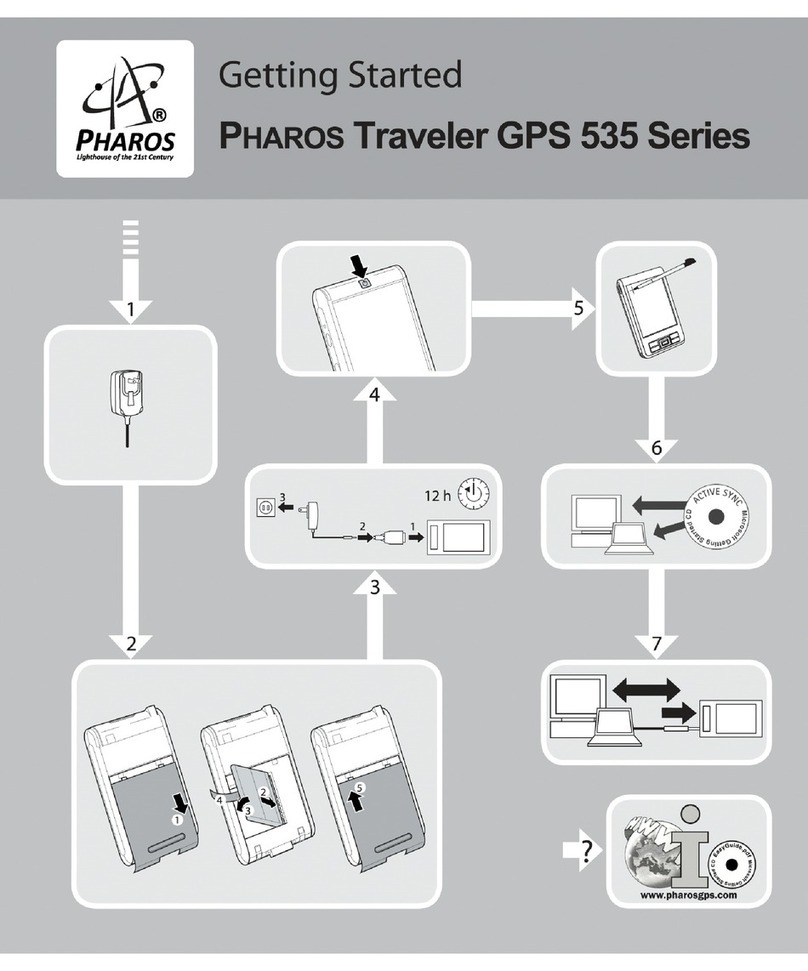 Pharos GPS 535x Getting started