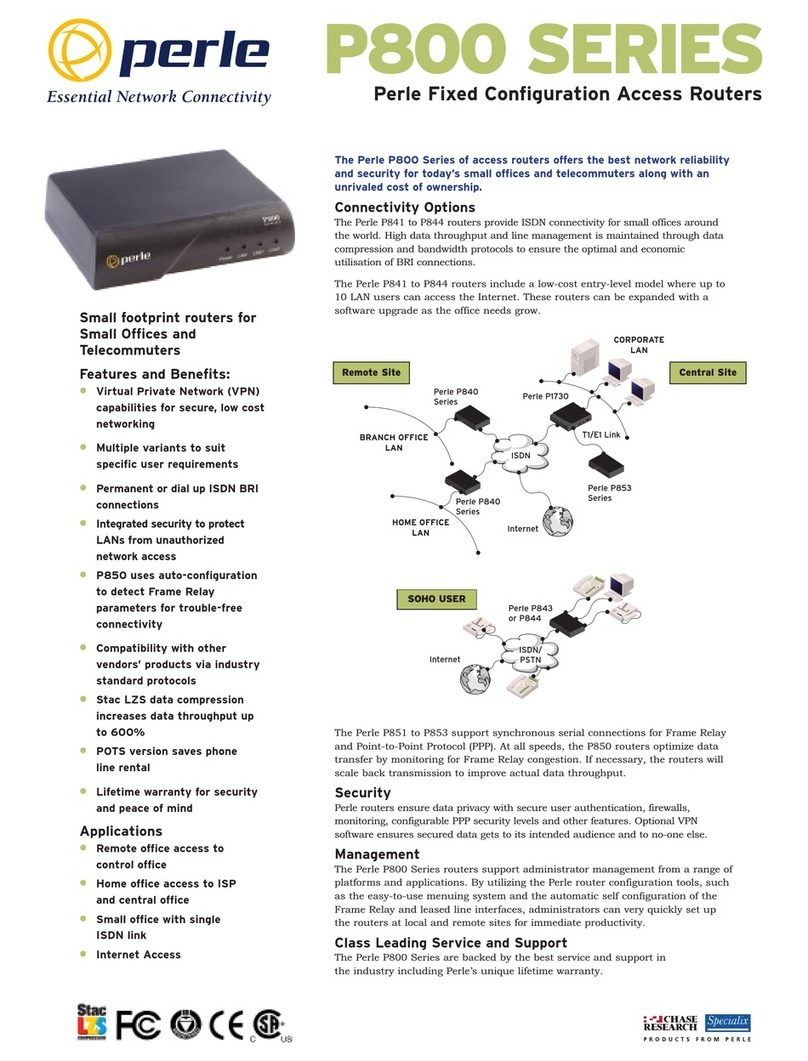 Perle P841 User manual Perle P841 User manual