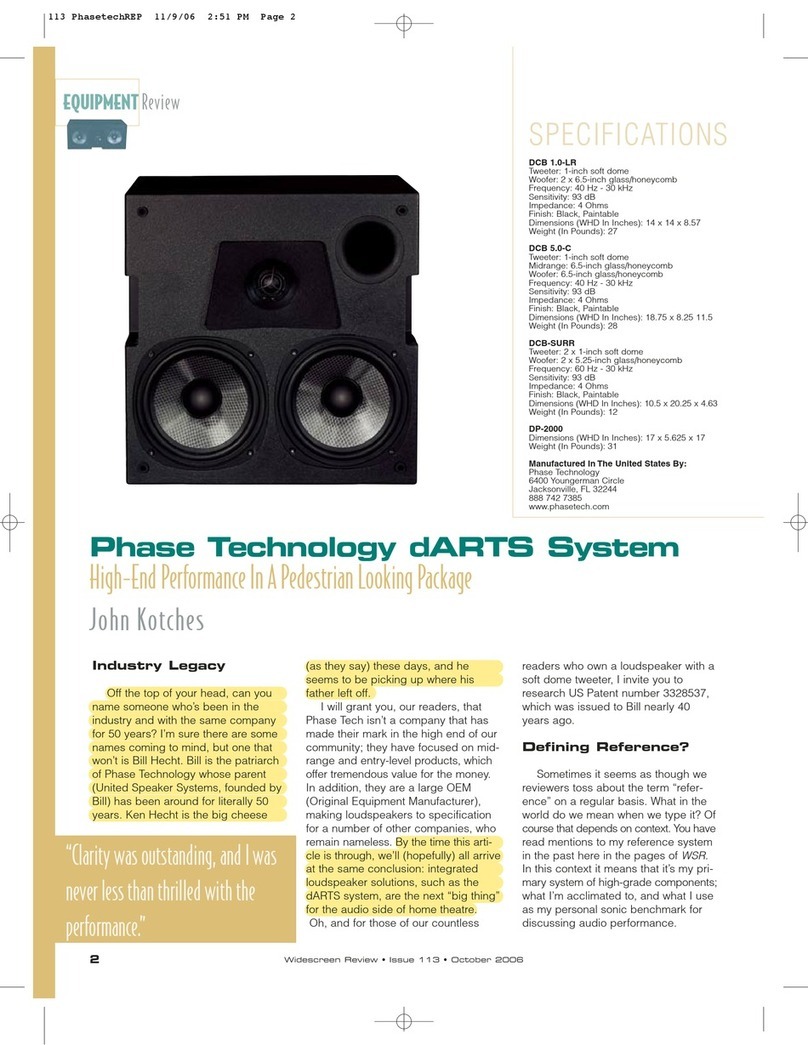 Phase Technologies dARTS DCB-1.0-LR User manual