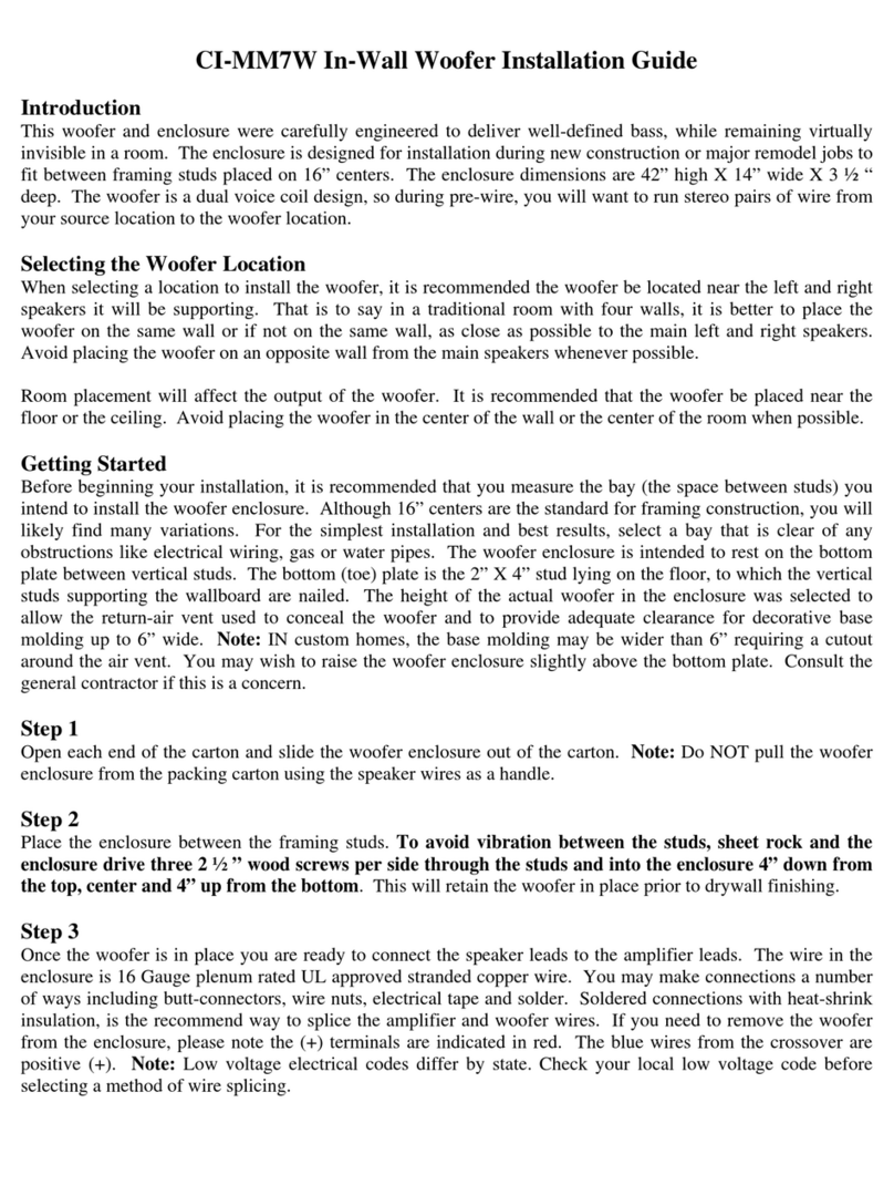 Phase Technologies CI-MM7W User manual