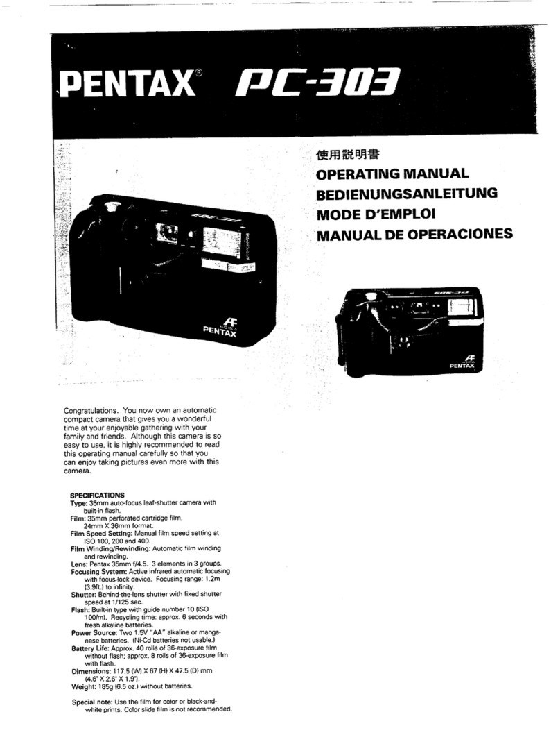 Pentax PC-303 User manual Pentax PC-303 User manual