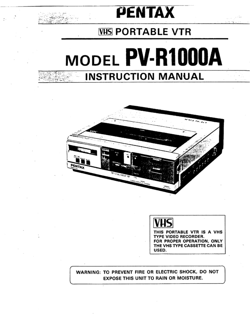 Pentax PV-R1000A User manual