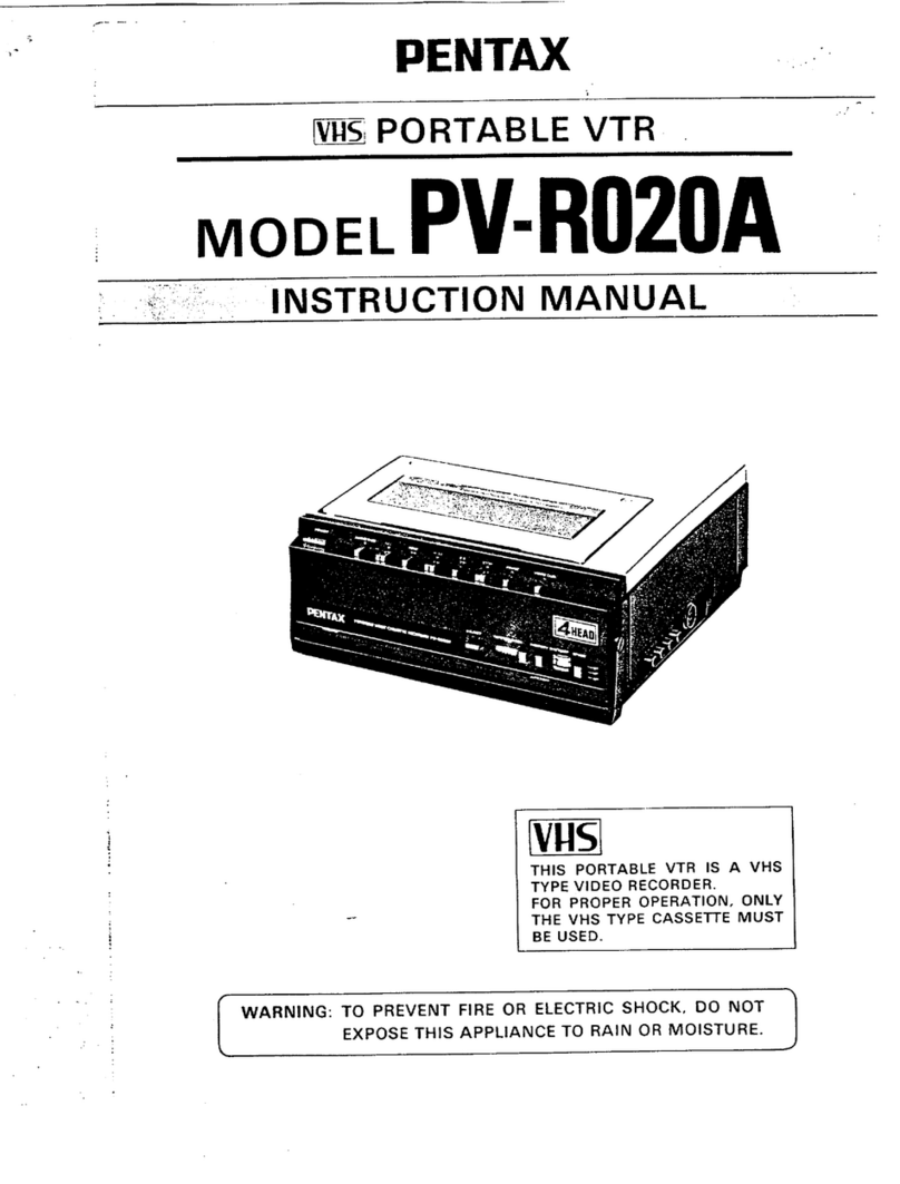 Pentax PV-R020A User manual