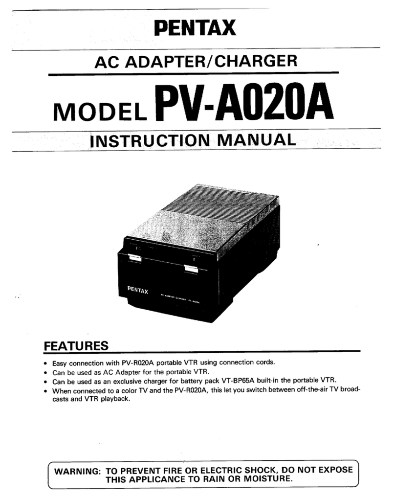 Pentax PV-A020A instruction manual
