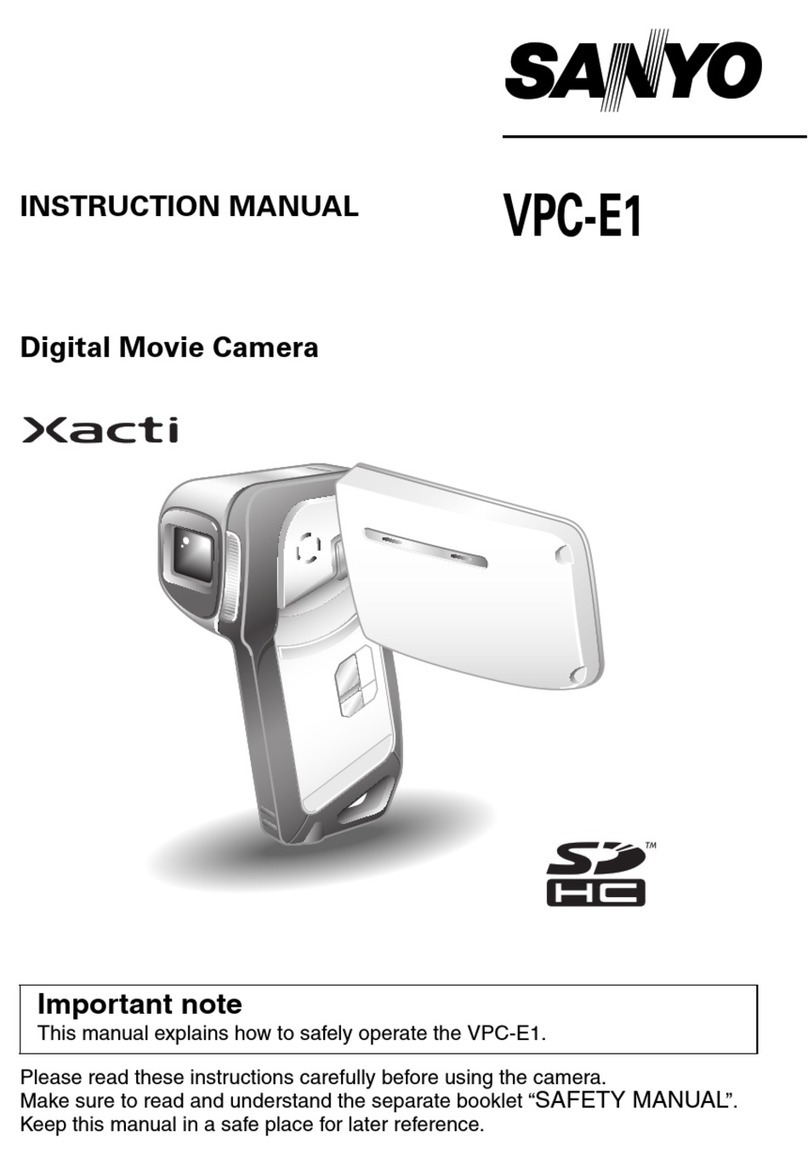 Sanyo VPC-E1 User manual Sanyo VPC-E1 User manual