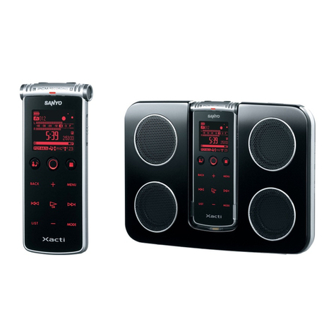 Sanyo ICR-XPS01M - Xacti Digital Sound Recorder User manual