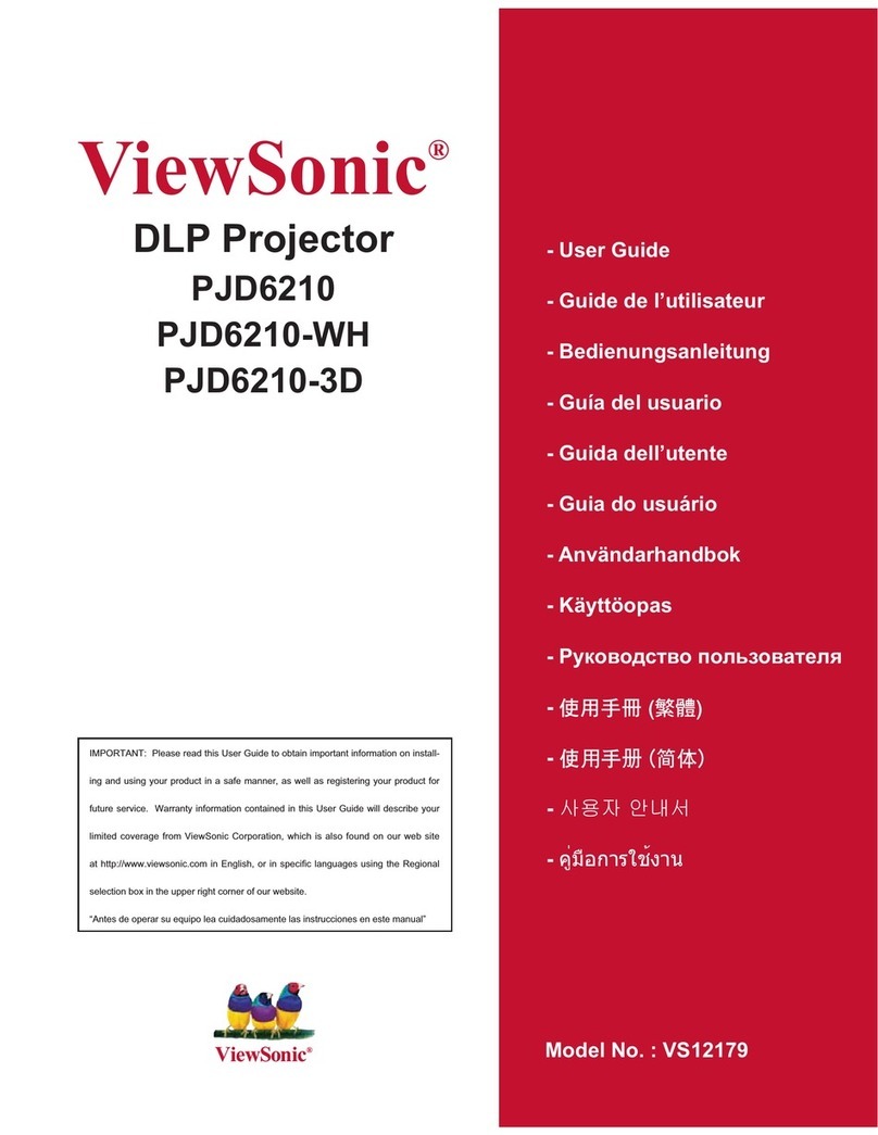 ViewSonic PJD6210-WH User manual